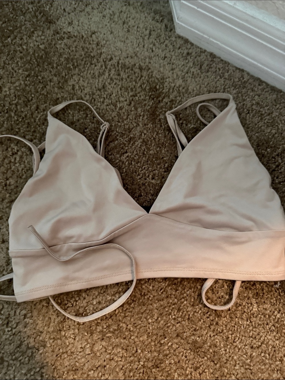 Forever 21 Strappy Beige Night Out Bra Top